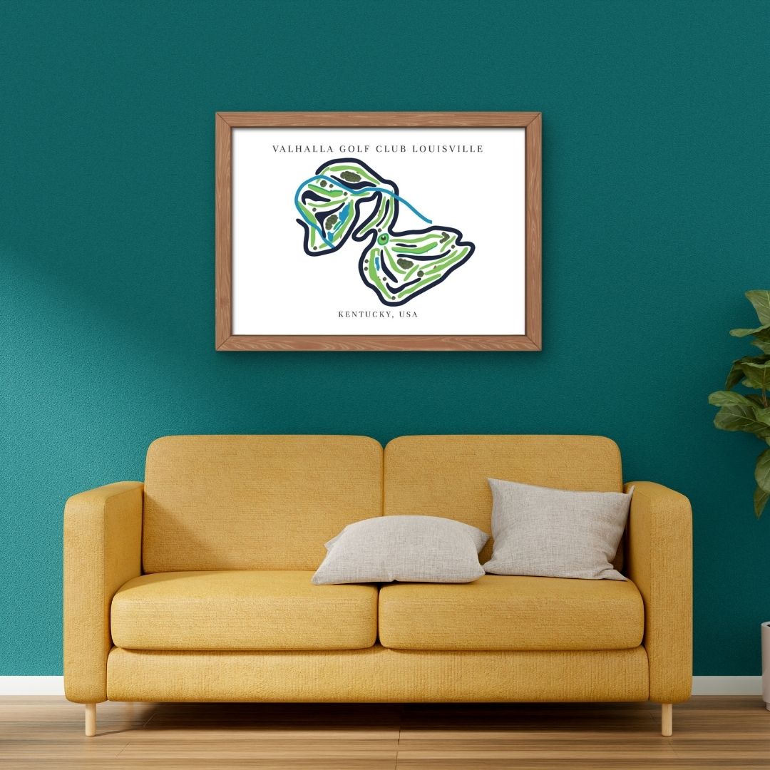 Valhalla Golf Club Golf Course Prints, Kentucky, Golf Map Artwork