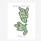 WE-KO-PA Golf Club Golf Course Prints, Arizona, Golf Map Artwork