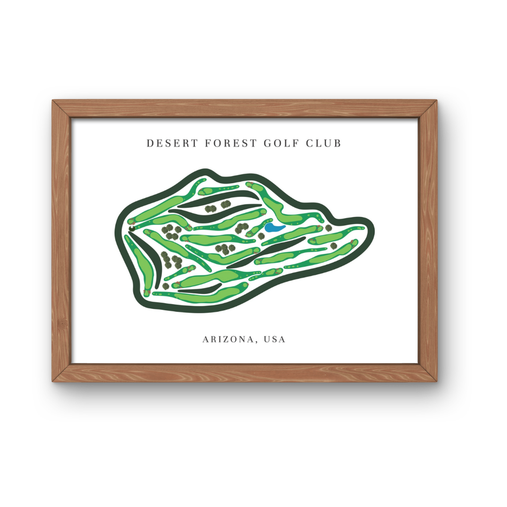 Desert Forest Golf Club, Golf Course Print, Arizona
