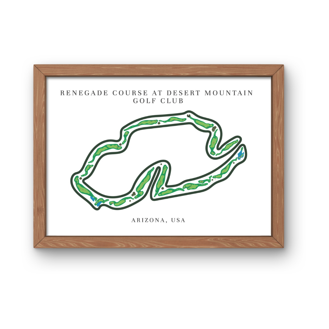 Renegade Course at Desert Mountain Golf Club, Golf Course Print, Arizona