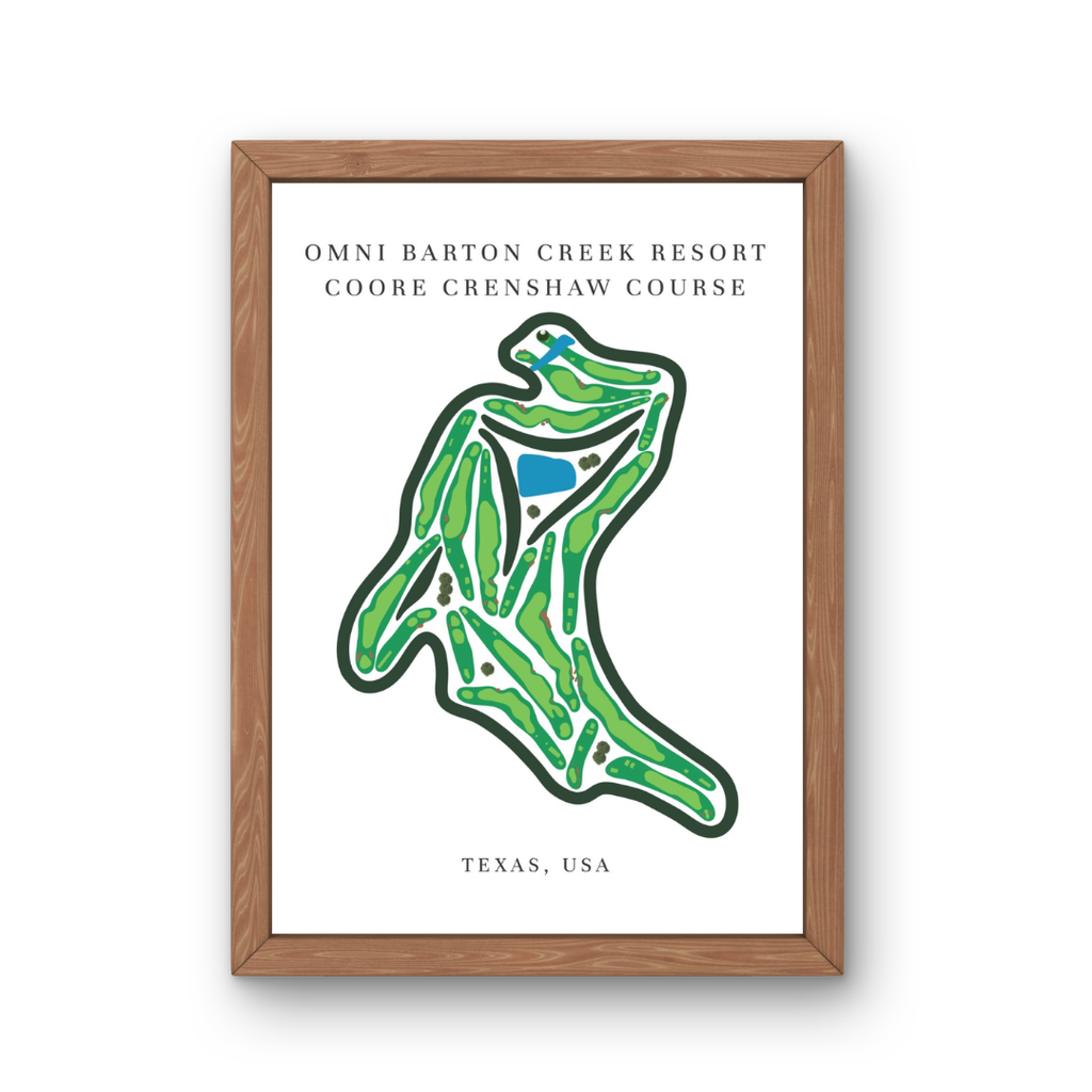 Omni Barton Creek Resort - Coore Crenshaw Course, Golf Course Prints, Texas