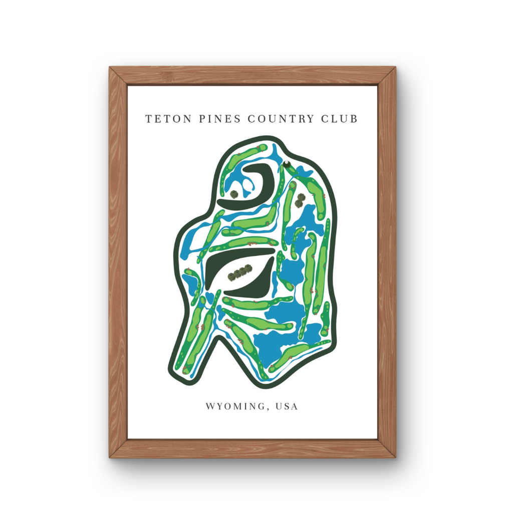 Teton Pines Country Club, Golf Club Course Print, Wyoming