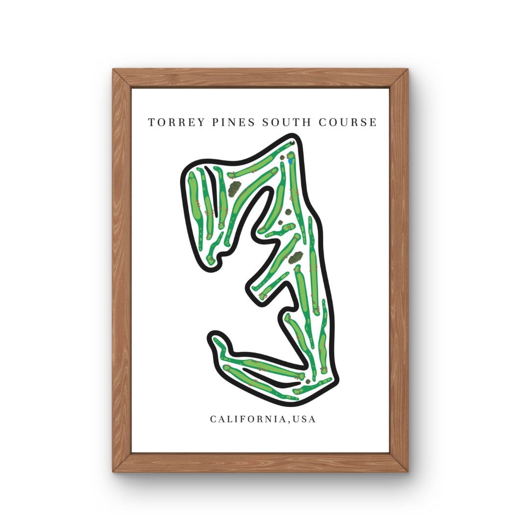 Torrey Pines South Course, Golf Course Print, California