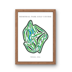 Memorial Park Golf Club, Golf Course Print, Texas