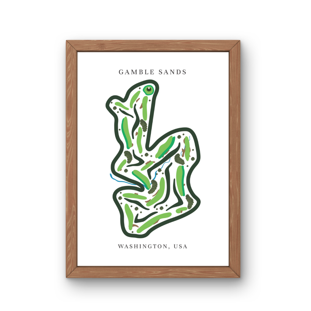 Gamble Sands, Golf Course Prints, Washington