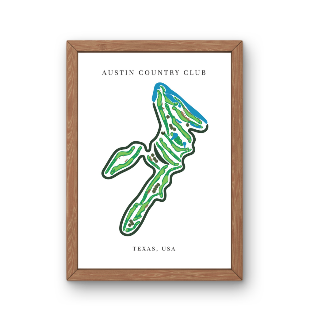 Austin Country Club, Golf Course Prints, Texas