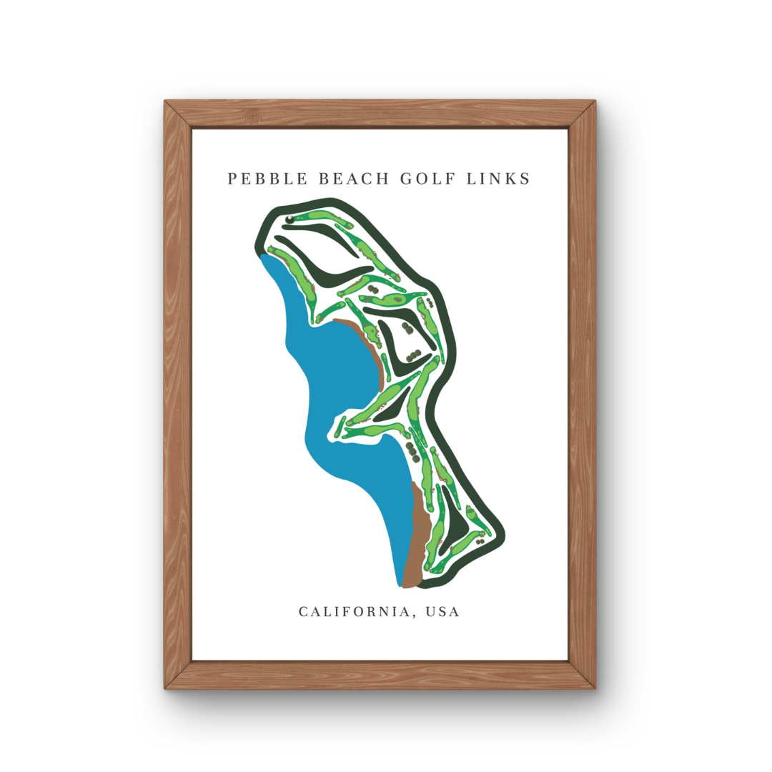 Pebble Beach Golf Links, Golf Course Print, California