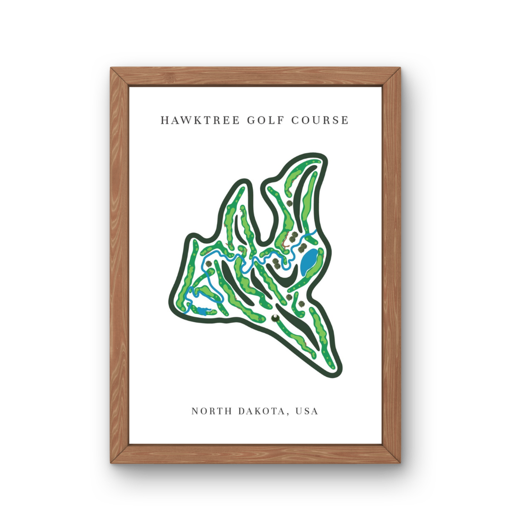 Hawktree  Golf Club, Golf Course Print, North Dakota