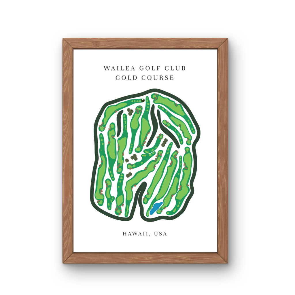 Wailea Golf Club Golf Course Prints, Hawaii