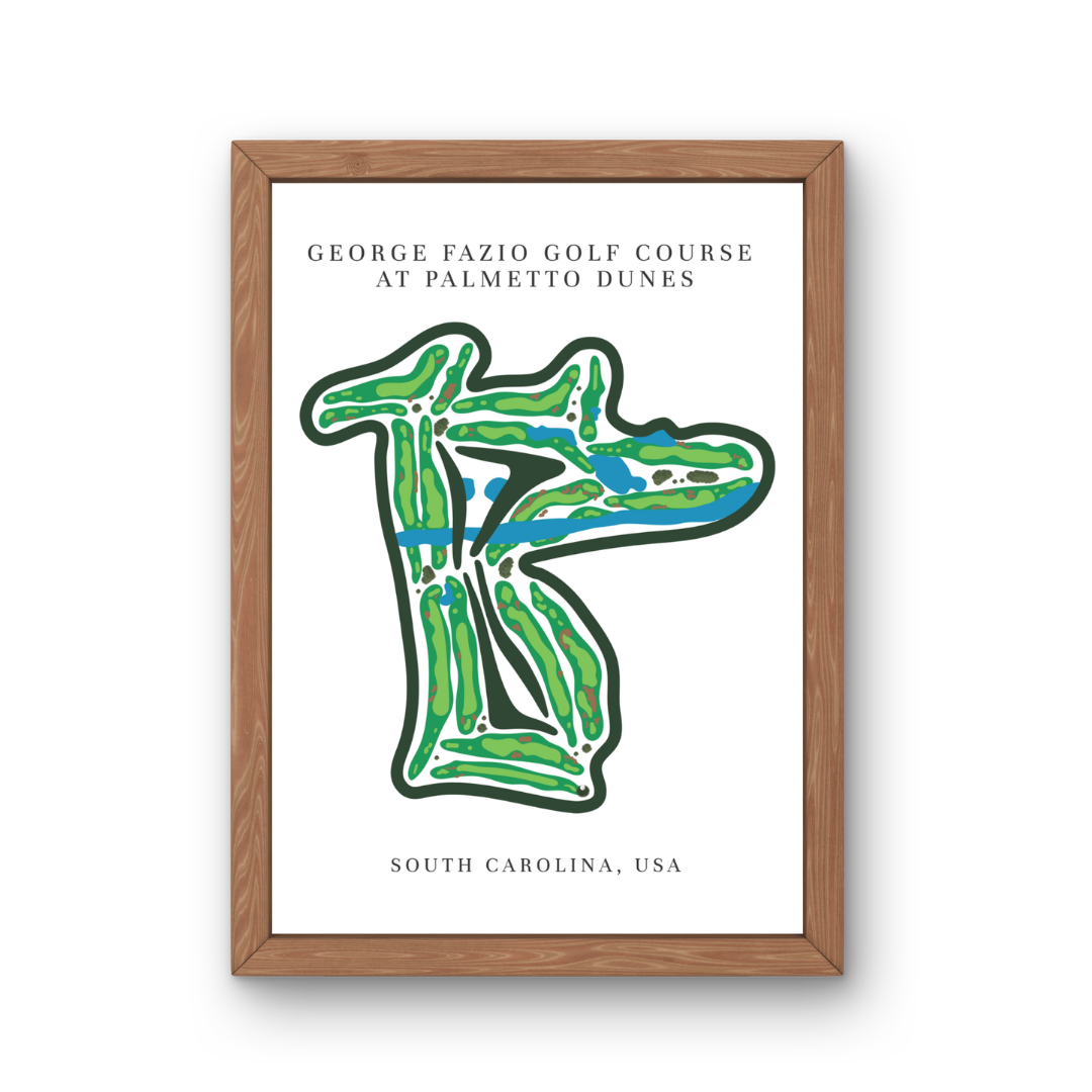 George Fazio Golf Course at Palmetto Dunes, Golf Course Prints, South Carolina
