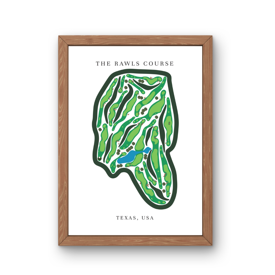 The Rawls Course, Golf Course Prints, Texas
