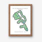 TPC of Boston at Great Woods Golf Course Prints, Massachusetts, Golf Map Artwork