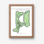 The Golf Courses of Lawsonia The Links Course Golf Course Prints, Wisconsin, Golf Map Artwork