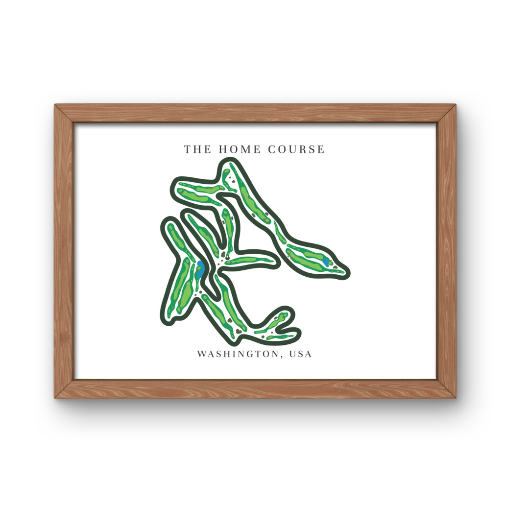 The Home Course, Golf Course Prints, Washington