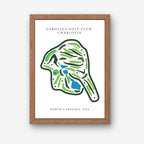 Carolina Golf Club Golf Course Print, North Carolina, Golf Map artworks