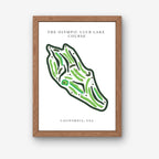 The Olympic Club Lake Course Golf Course Print, California | Golf Map Art