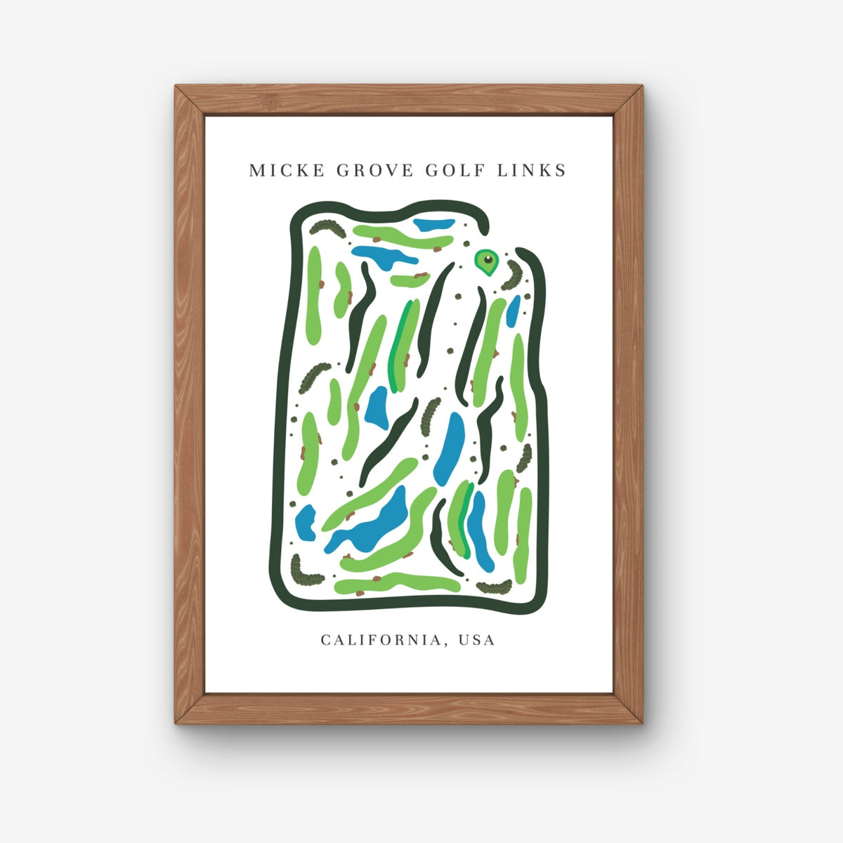 Micke Grove Golf Links, Golf Course Print, California