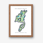 TPC Myrtle Beach Golf Course Prints, South Carolina, Golf Map Artwork