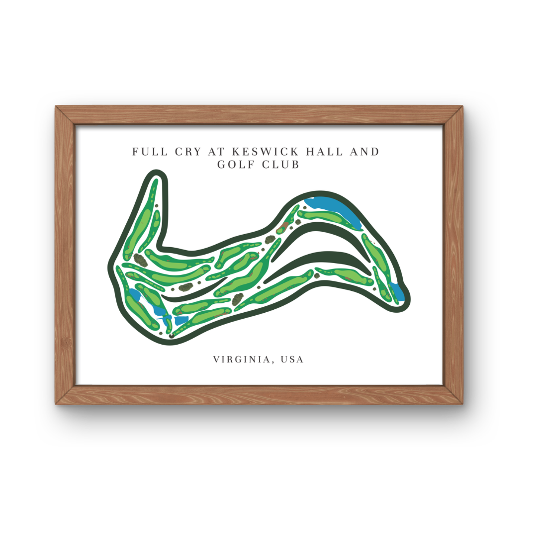 Full Cry at Keswick Hall and Golf Club, Golf Course Prints, Virginia