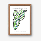 Wolf Creek Golf Club, Golf Course Prints, Nevada, Golf Map Artwork