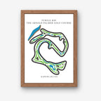 The Arnold Palmer Golf Course Golf Course Prints, Kahuku – Hawaii, Golf Map Artwork