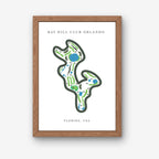Bay Hill Club Golf Course Print, Florida, Golf Map Artworks