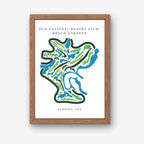 PGA National Resort, Golf Course Print, Florida, Golf Map Artworks