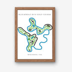 Blackwolf Run Golf Course Prints, Wisconsin, Golf Map Artwork