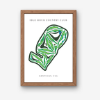 Idle Hour Country Club Golf Course Prints, Kentucky, Golf Map Artwork