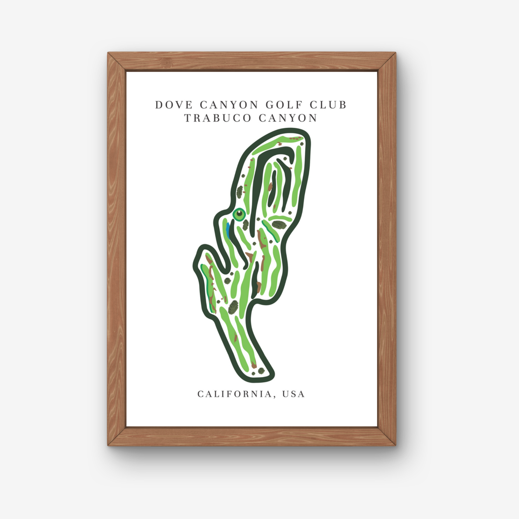 Dove Canyon Golf Club Golf Course Prints, California, Golf Map Artwork