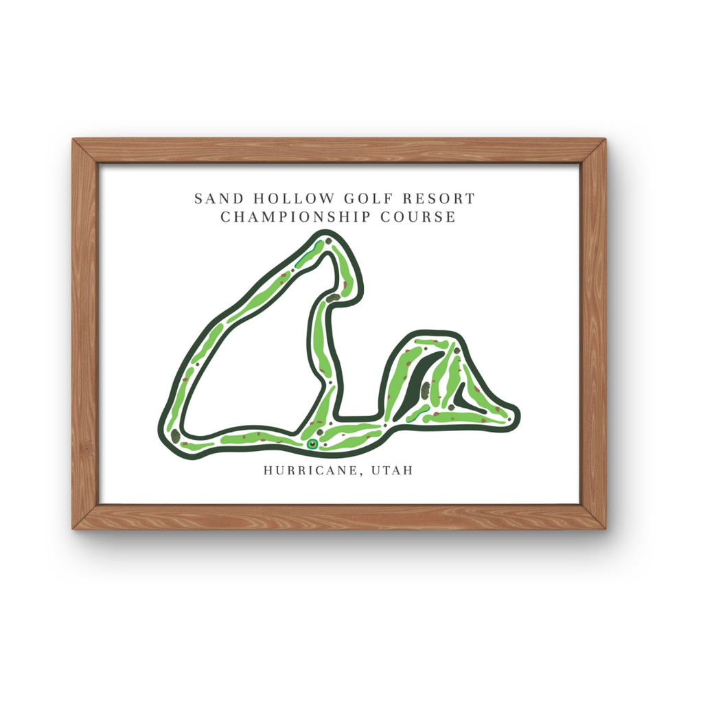 Sand Hollow Golf Resort Championship Course Hurricane, Golf Course Prints, Utah