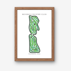 Beverly Country Club Golf Course Prints, Illinois, Golf Map Artwork