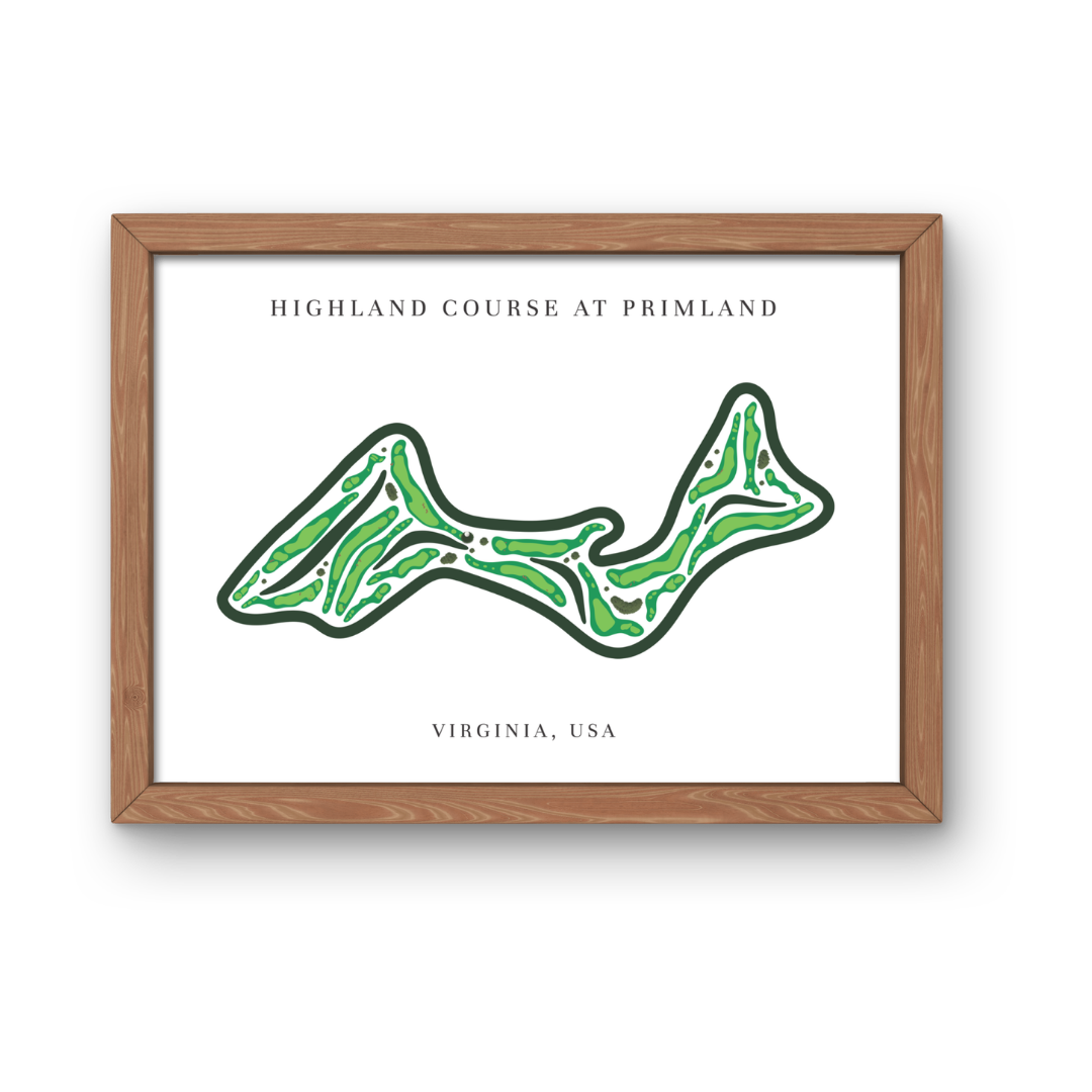 Highland Course At Primland, Golf Course Prints, Virginia