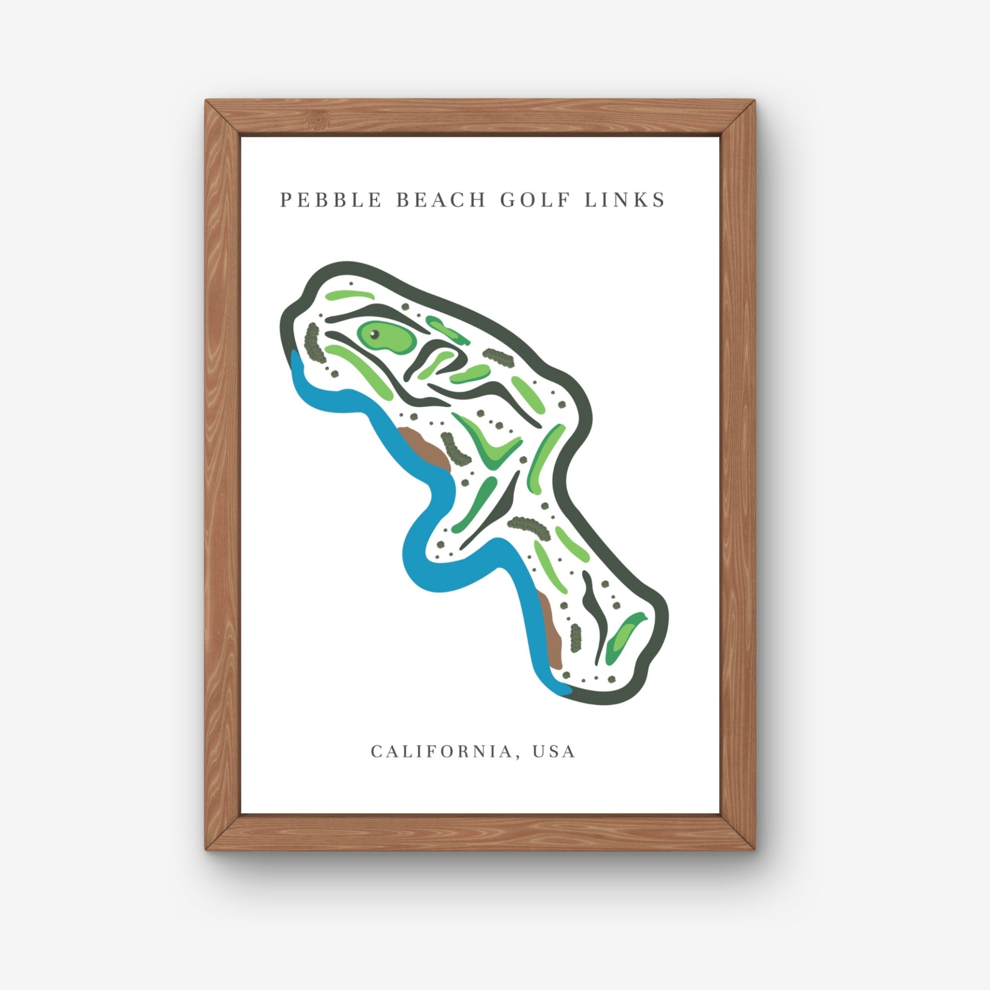 Pebble Beach Golf Links, Golf Course Print, California