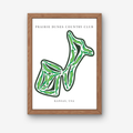 Prairie Dunes Country Club Golf Course Prints, Kansas, Golf Map Artwork