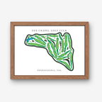 Fox Chapel Golf Club Golf Course Prints, Pennsylvania, Golf Map Artwork