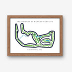 The Bridges at Rancho Santa Fe Golf Course Prints, California, Golf Map Artwork