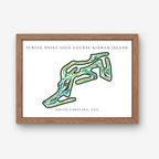 Turtle Point Golf Course Golf Course Prints, South Carolina, Golf Map Artwork