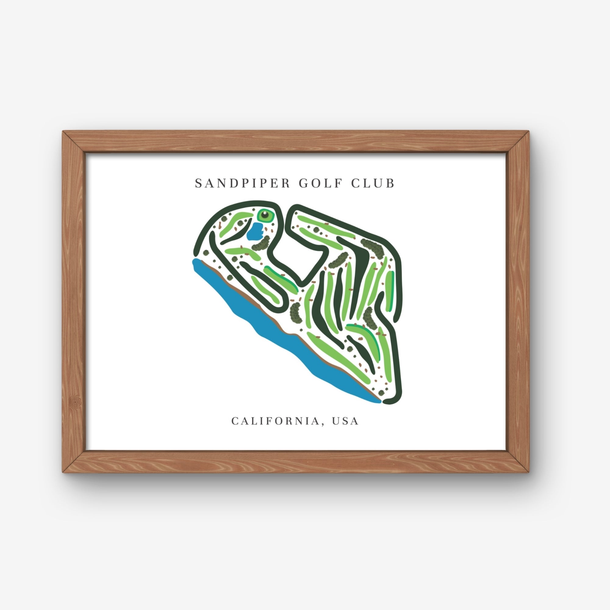Sandpiper Golf Club, Golf Course Print, California