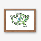Grizzly Ranch Golf Course Print California, Golf Map Artworks