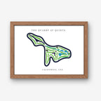 The Quarry at La Quinta Golf Course Prints, California, Golf Map Artwork