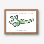 Pine Mountain Lake Golf Course Print, California, Golf Map Artworks