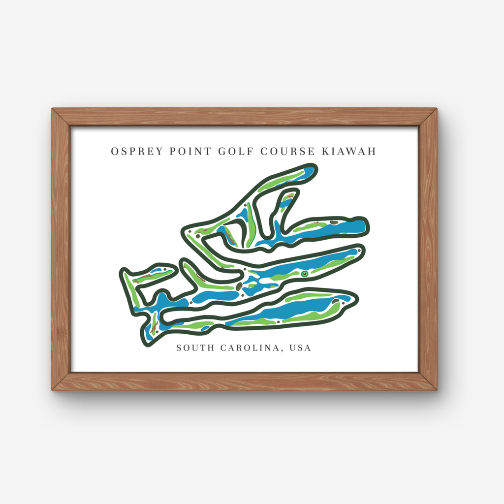 Osprey Point Golf Course Golf Course Prints, South Carolina, Golf Map Artwork