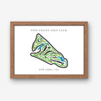 Pine Valley Golf Club Golf Course Prints, New Jersey, Golf Map Artwork