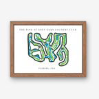 The Pine at Grey Oaks Country Club Golf Course Prints, Florida, Golf Map Artwork