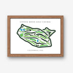 Coyote Moon Golf Course Print, California, Golf Map Artworks