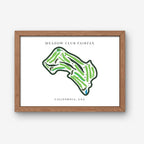 Meadow Club Fairfax, Golf Course Print, California, Golf Map Artworks