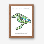 Elk River Club Golf Course Print, North Carolina, Golf Map Artworks