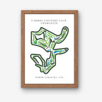 Carmel Country Club Golf Course Print, North Carolina, Golf Map artworks