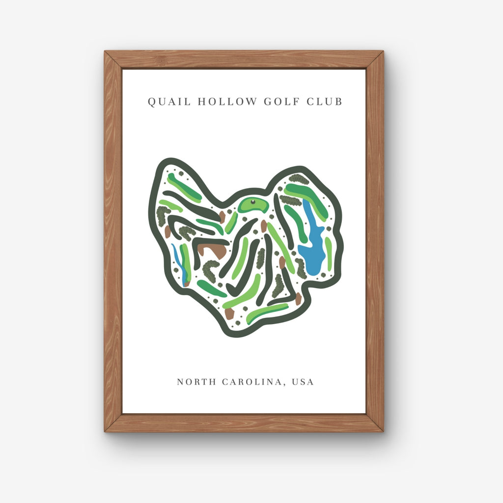 Quail Hollow Golf Club, Golf Course Print, North Carolina